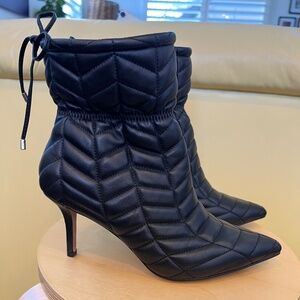 Vince Camuto Puffer Black Booties